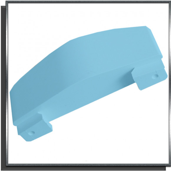 Ailette fixe 30mm Bleu pour lame PVC couverture automatique Sofatec