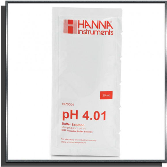Solution tampon calibrage pH 4 sondes pH