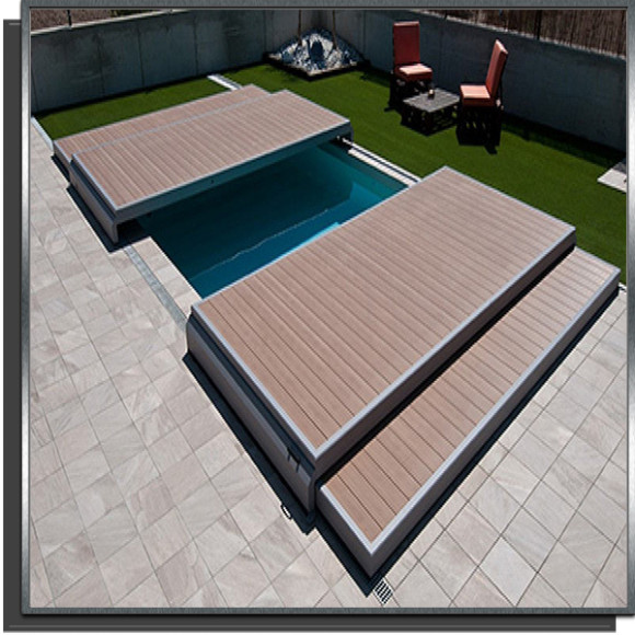 Terrasse mobile pour piscine Deckwell 7 x 3.5m