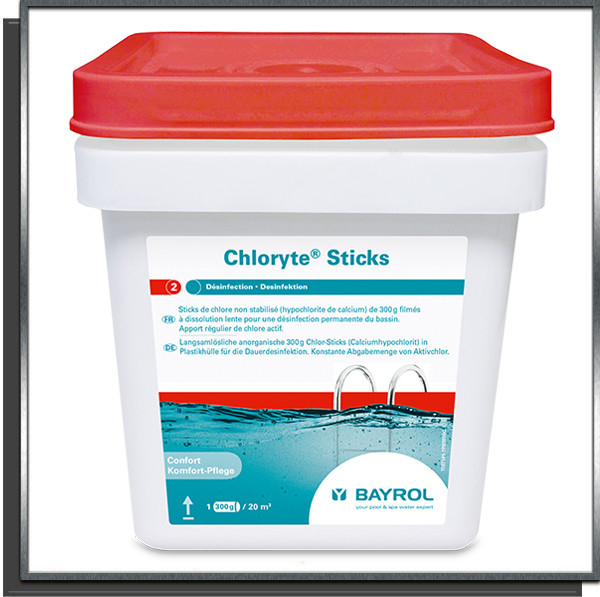 Chloryte sticks Chlore lent non stabilisé 4.5Kg Bayrol