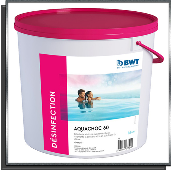 AQUACHOC 60 5Kg BWT - Chlore choc granulés